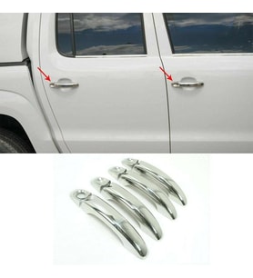 Volkswagen Amarok Uyumlu 2010 Sonrası Kapı Kolu ABS Krom Parça (Karışık)