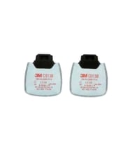 3M D3138 Secure Click P3 R Partikül Filtresi - 1 Çift (Çok Renkli)