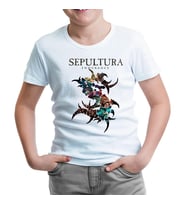 Sepultura - Endurance Logo Beyaz Çocuk Tshirt