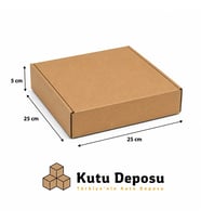 25x25x5 cm E-Ticaret ve Kargo Kutusu (100 ADET)