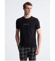 LC WAIKIKI Siyah Standart Kalıp Erkek Pijama Takımı