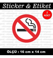 sıgara içilmez etiket sticker - 2 adet çıkartma araba motosiklet kask atv tablet pc buzdolabı otomobil bilgisayar uyumlu