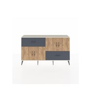 Arges Konsol 3 Raflı 2 Çekmeceli 4 Kapaklı 176x30x99 Aytaşı-Çam/Antrasit