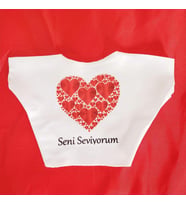 Seni Seviyorum Baskılı Tişört (Karışık)