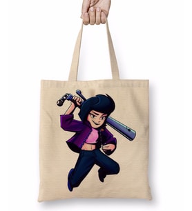 Brawl Stars Bibi And Bull Bez Çanta Uzun Saplı