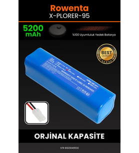 Rowenta X-Plorer 95 5200mAh Robot Süpürge Bataryası - Yüksek Yoğunluklu Li-ion Hücre