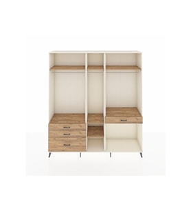 Hyperion Gardrop 7 Raflı 4 Çekmeceli 3 Askılı 220x44x243 Aytaşı-Çam/Çam