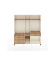 Hyperion Gardrop 7 Raflı 4 Çekmeceli 3 Askılı 220x44x243 Aytaşı-Çam/Çam