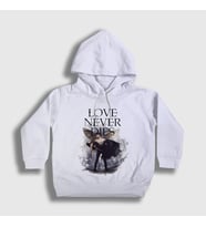 Presmono Unisex Çocuk Beyaz Daniel Grigori Dizi Fallen Kapüşonlu Sweatshirt 484597tt