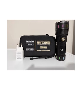 Ws-550 30w 3000 Lümen Zoomlu Profosyonel El Feneri (5690)