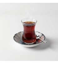 GÜRAL PORSELEN Acem 12 Parça Çay Tabağı 14711