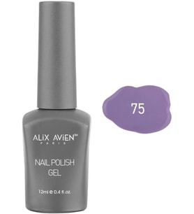 Lila Kalıcı Oje 75-Yoğun Renk Veren Jel Oje 12 ml-Nail UV Gel Polish 75