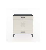 Hyperion Şifonyer 2 Raflı 2 Çekmeceli 2 Kapaklı 88x44x96 Antrasit-Aytaşı