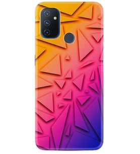 OnePlus Nord N10 Kılıf Silikon Desen Üçgenler 1635
