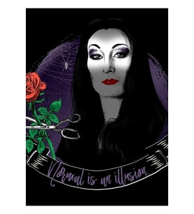 Goth Queens - Morticia Addams Tablo Ahşap Poster Dekoratif