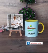 Ziraat Mühendisi Fotoğraflı Dekoratif Taş, Kupa Bardak Beyaz Hediye (Model 7)