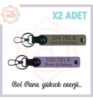 Kül Gri-Mor , İsminiz Yazılı, 520 741 8 Bolluk ve Başarı Sayılı, Hediyelik Enerji 2'li Anahtarlık