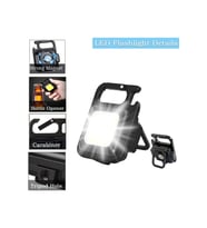 Ledli Mini Taşınabilir Usb Şarj Edilebilir 3 Fonksiyonlu Mıknatıslı Parlak Led Işık