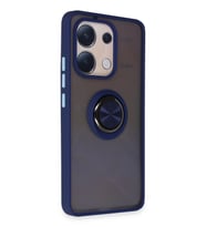ERTAN Redmi Note 13 4G Kılıf Montreal Yüzüklü Silikon Kapak - Lacivert
