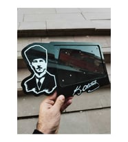 Motorsiklet Plakalık Atatürk Lazer kesim Full pleksi