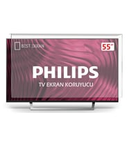Philips 55PUS8602 TV EKRAN KORUYUCU - Philips 55" inç 139 cm Tv Ekran Koruyucu Şeffaf Paneli