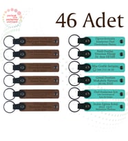 A Kahve & Turkuaz, Yazılım Kursu Katılımcılarına Hediye 46’lı Set, Kişiye Özel Yazılı Anahtarlık