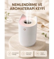 Aroma Difüzör Hava Nemlendirici Sessiz Çalışma LED Gece Lambası