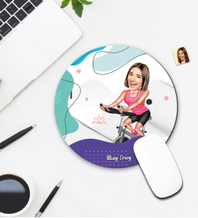 Kişiye Özel Karikatür Sporcu Bayan Tasarımlı Mouse Pad 112