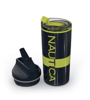 Nautica Sport Termos Paslanmaz Çelik 950ML Lacivert Lime (Lacivert-Sarı)