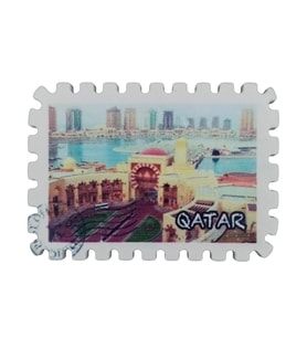 Katar Temalı Pul Magnet