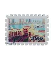 Katar Temalı Pul Magnet (Karışık)