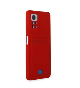 Note 12 Pro 4g Kılıf Kelvin Kartvizitli  - Kırmızı