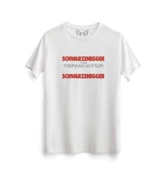Terminatör Resimli Baskılı Beyaz Tshirt