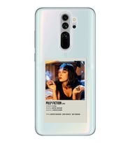 Redmi Note 8 Pro Uyumlu Pulp Fiction Minimalist Poster Desenli Şeffaf Telefon Kılıfı