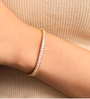 Sıralı Çelik Bileklik (Gold)