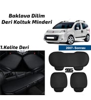 Fiat Fiorino 2007 Sonrası Siyah Deri Oto Koltuk Minderi