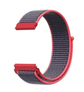 Samsung Gear S3 (22mm) Uyumlu Kordon Hasır Örgü Cırt Cırtlı Terletmeyen Zore KRD-03 Kumaş Kayış