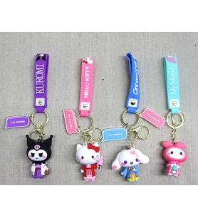 Silikon Kuromi Ve Hello Kitty Anahtarlık Alk4249