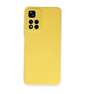 Xiaomi Redmi Note 11 Pro Plus 5g Kılıf Nano İçi Kadife Silikon - Sarı