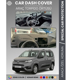 TOYOTA PROACE CITY (2019-2024) Torpido Örtüsü Panel Halısı Torpido Koruma Tam Uyum UV Koruma Kaymaz