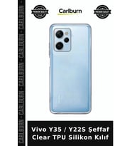 Vivo Y35 / Y22S Şeffaf Clear TPU Silikon Kılıf Aksesuar Cep Koruyucu Cihaz Aksesuarı