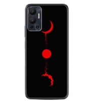 Infınix Hot 12 Kılıf Silikon Desen Özel Seri Red Moon 1710