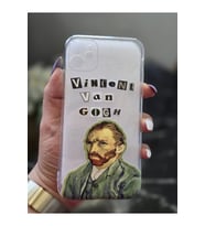 Iphone 11 Uyumlu Van Gogh Tasarımlı Şeffaf Telefon Kılıfı