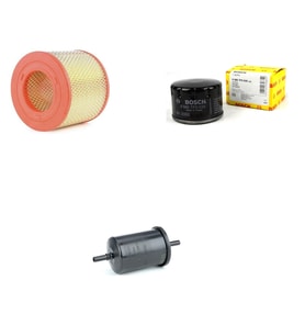 Filtre Bakım Seti Renault Megane I 2.0 Beygir 1996-2001 Hava + Yağ f. + Yakıt Filtre Bosch