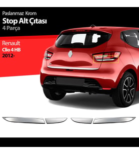 Renault Clio 4 Stop Alt Çıtası Kromu 2012-2017 HB