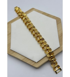 22K Altın Kaplama Halka Detay Samanyolu Bileklik - 2622kb02 (Gold)