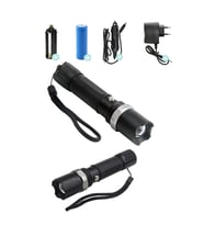 Swat Profesyonel Şarjlı El Feneri Ledli Flashlight Zoom Özellikli 6 Parça Full Set