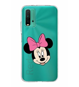 Xiaomi Poco M3 Uyumlu Kapak Minnie Mouse Tasarımlı Şeffaf Silikon Kılıf