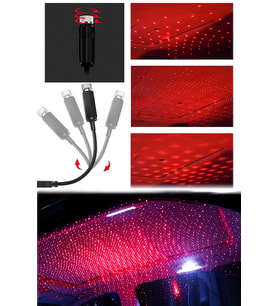 Araç Içi Usb Tavan Led Aydınlatma Disko Işık Star Light