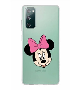 Samsung Galaxy S20 FE Kapak Minnie Mouse Tasarımlı Şeffaf Silikon Kılıf
